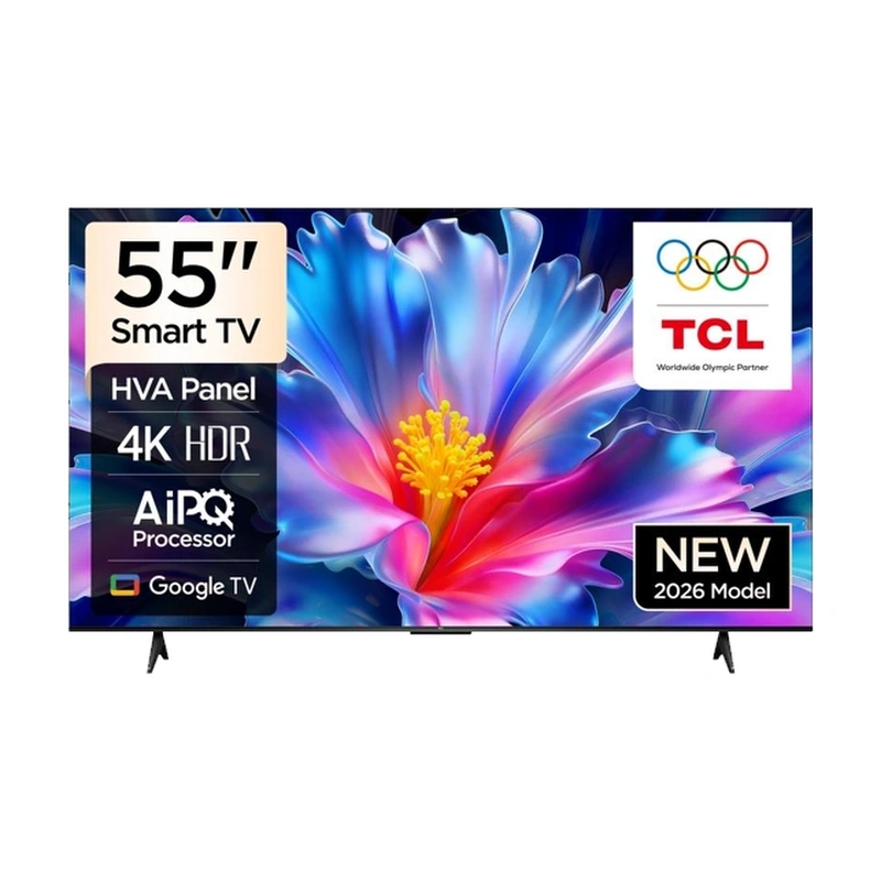 TCL, 55 Inch, UHD, AIPQ, HVA Panel, 2.0 Ch, Google TV 55P69L